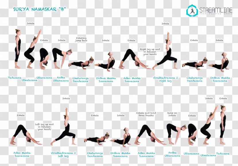 Surya Namaskara Yoga Namaste Asana - Pilates Transparent PNG