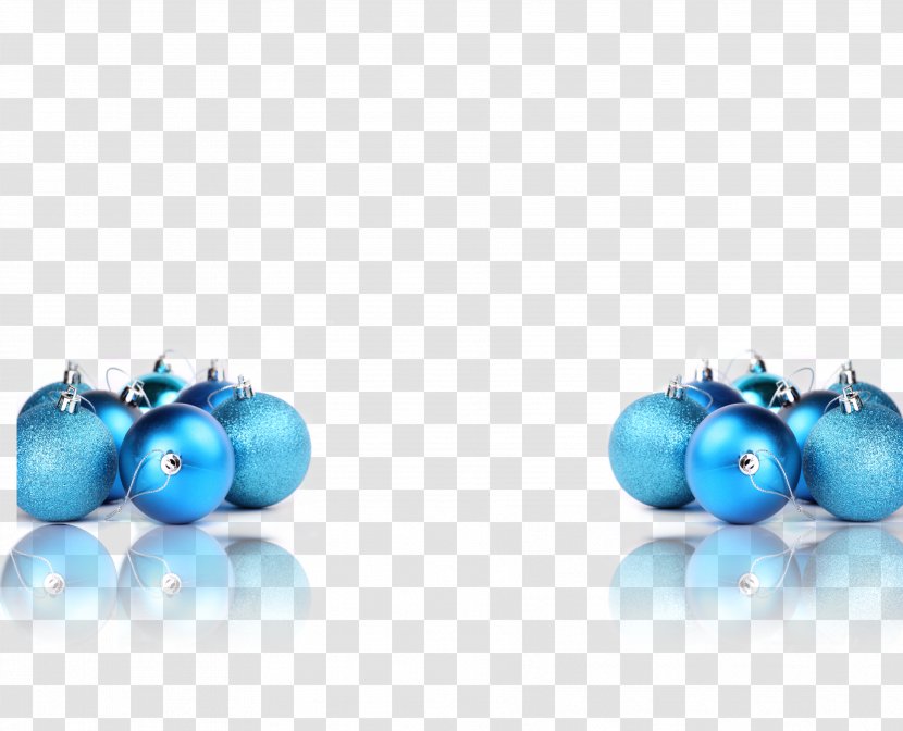 Blue Christmas Tree Ornament - Bead - Ball Transparent PNG