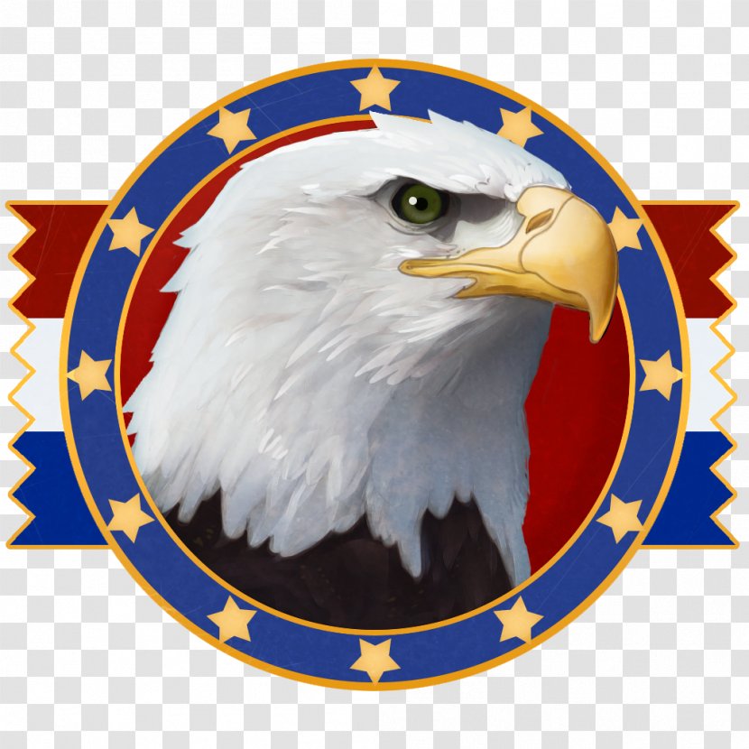 Bald Eagle Red Blue White Vehicle - Bastille Day Transparent PNG