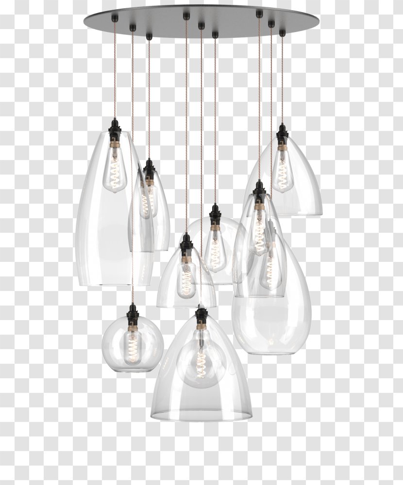 Chandelier Pendant Light Glass Lighting - Ceiling - Modern Transparent PNG