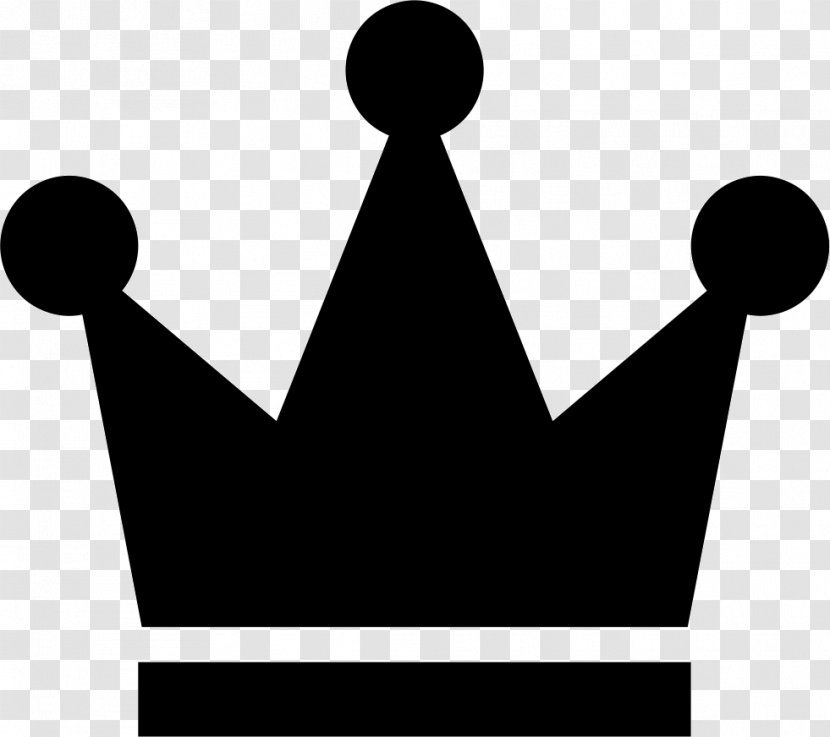 Black And White Clip Art - Cartoon - Simple Crown Transparent PNG