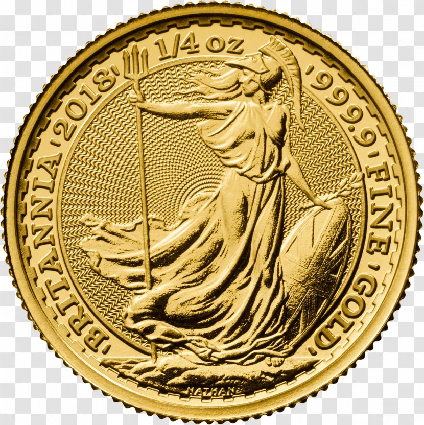 Royal Mint Britannia Bullion Gold Bar - Fineness - Coins Transparent PNG