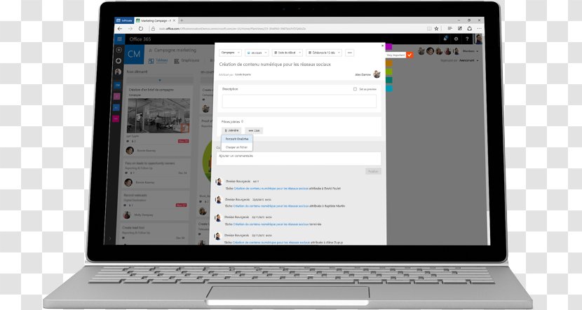 Netbook Microsoft Planner Office 365 Teams - Electronics - Tasks Together Transparent PNG