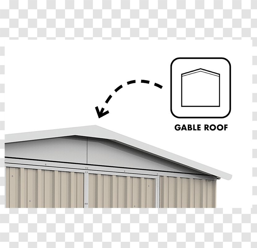 Gable Roof Facade Garden - Brand - Shed Transparent PNG