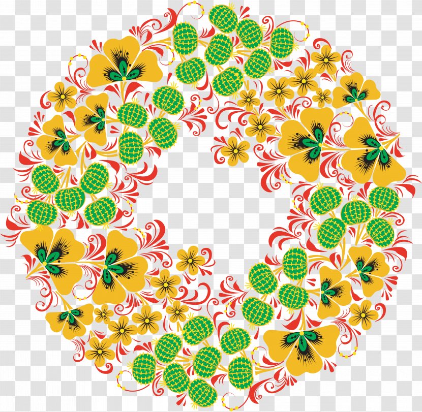 Ornament Arabesque Pattern - Flower - Folk Transparent PNG