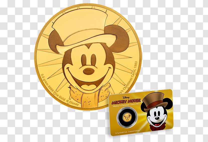 Mickey Mouse The Walt Disney Company Gold Coin - Yellow Transparent PNG