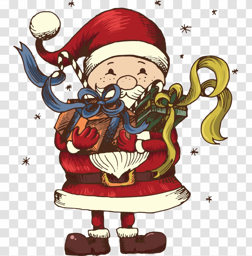 Santa Claus Christmas Tattoo Illustration - Ornament - Creative Transparent PNG