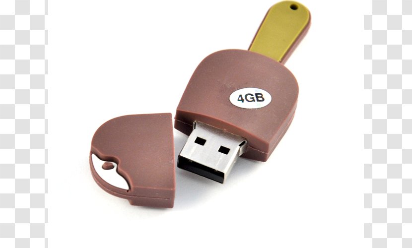 USB Flash Drives Ice Cream GB Glace Technique Ny Teknik - Computer Component Transparent PNG