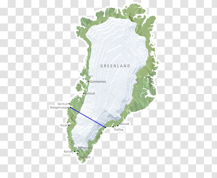Map Greenland Island Terrain World - Water Resources Transparent PNG