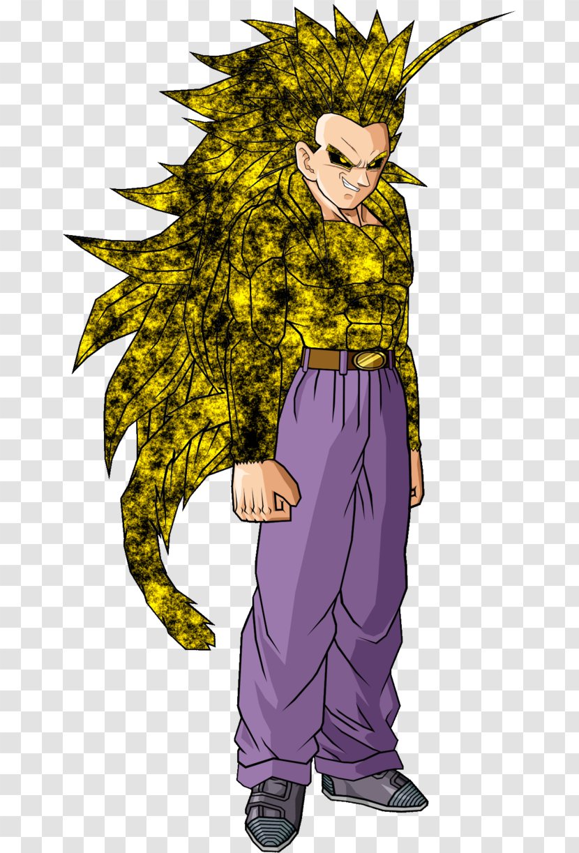 Gotenks Goku Bio Broly Super Saiyan - Fan Art Transparent PNG