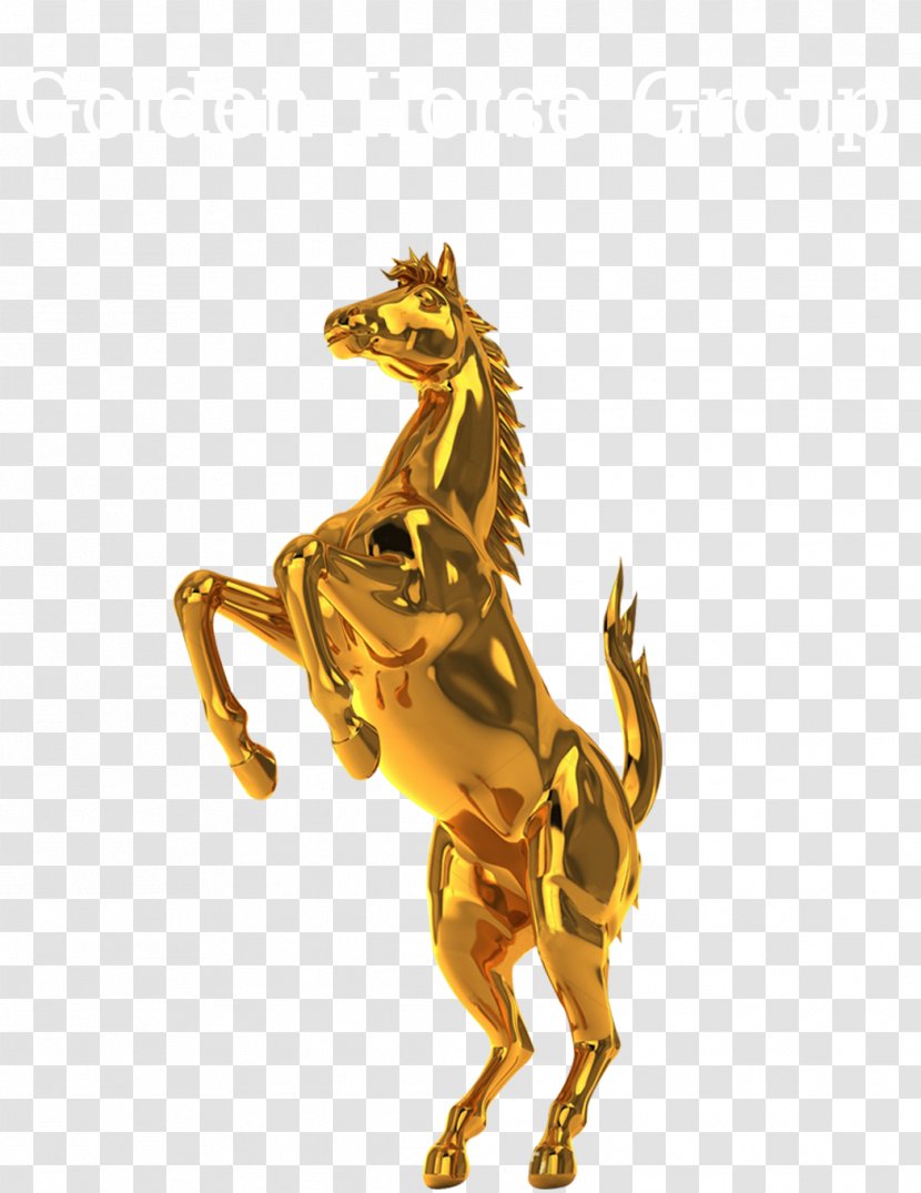 Mustang Jungle Water Park Royalty Payment Logo - Animal Figure - Golden Horse Transparent PNG