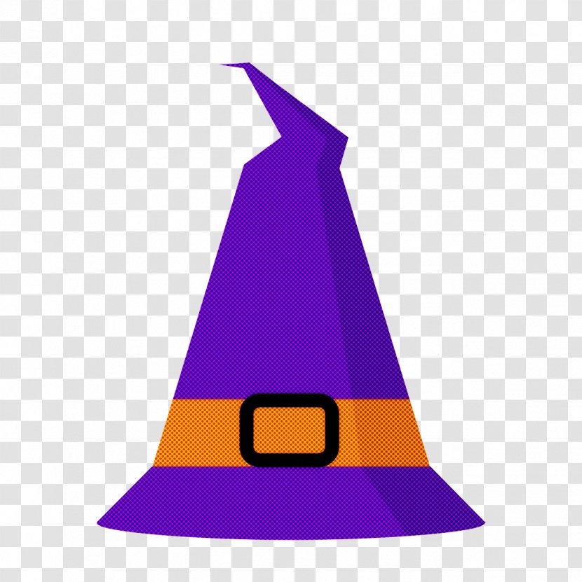 Witch Hat Purple Cone Violet Headgear - Costume Transparent PNG