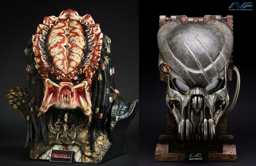 Predator Alien Prop Replica Sideshow Collectibles Mask Transparent PNG