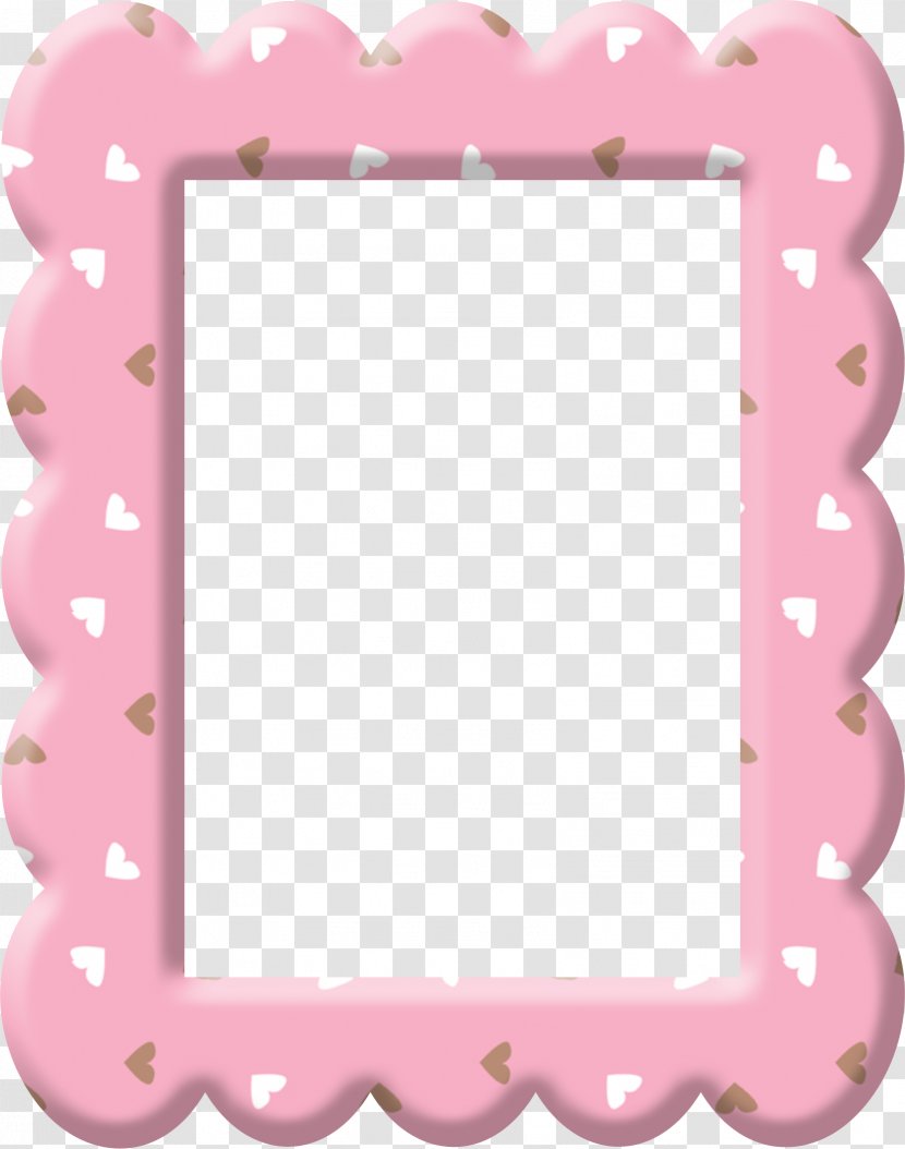 Paper Picture Frame Clip Art - Rectangle - Pink Heart Printing Transparent PNG