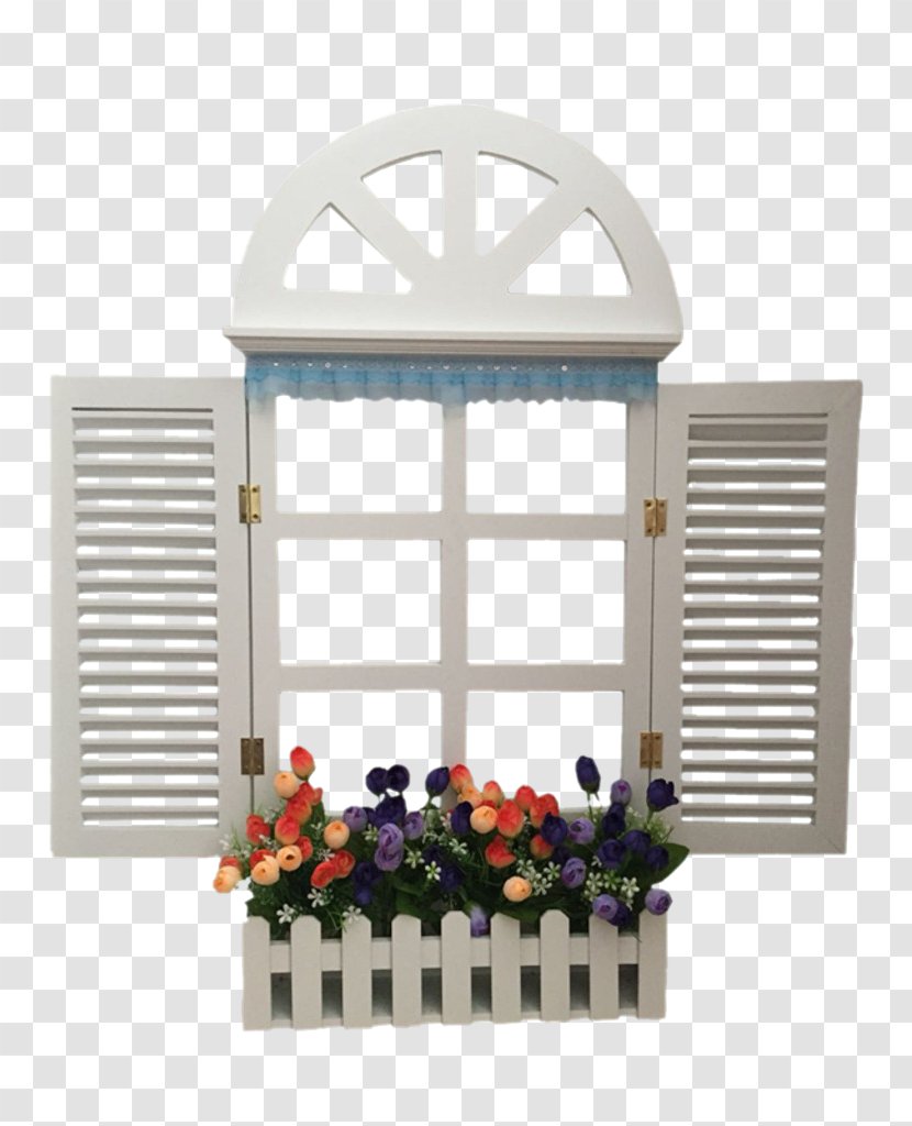 Jalousie Window Wall Louver - Euro-windows Filled With Flowers Transparent PNG