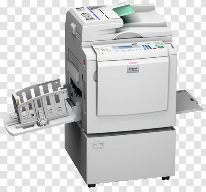 Digital Duplicator Ricoh Photocopier Printing Gestetner - Printer Transparent PNG