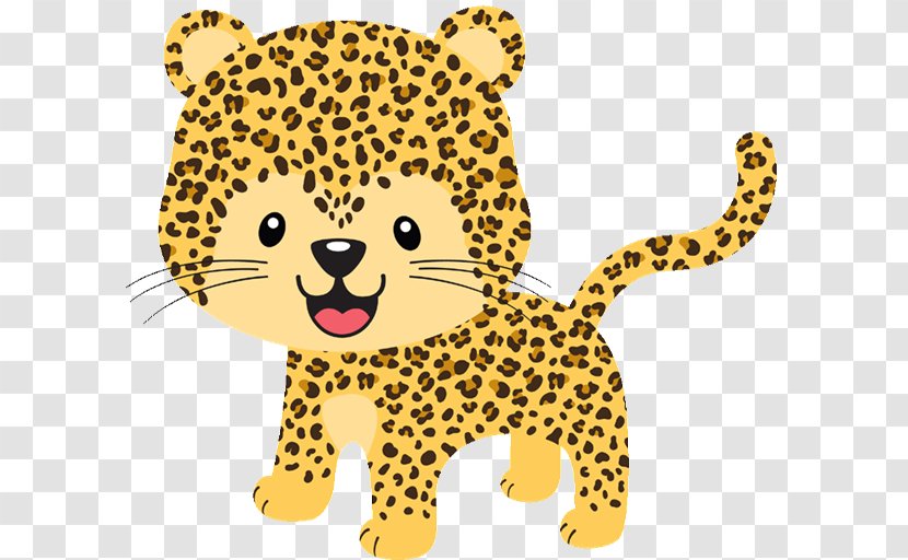 Cheetah Jaguar Leopard Baby Jungle Animals Clip Art - Whiskers Transparent PNG