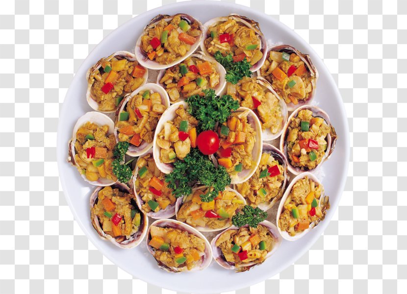 Hors D'oeuvre Stuffed Clam Oyster Seafood - D Oeuvre - Dish Transparent PNG