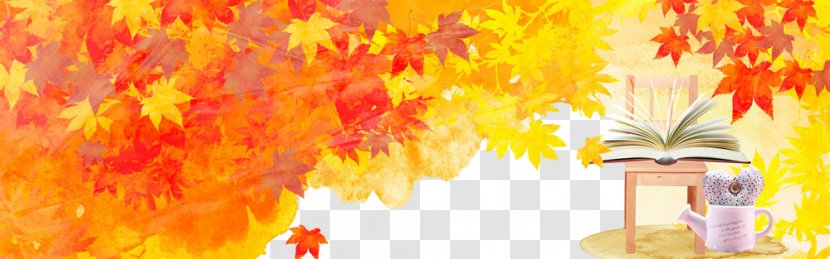 Orange - Yellow - Maple Autumn Transparent PNG