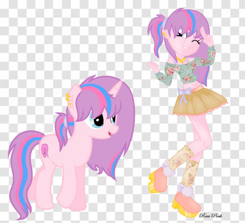 My Little Pony: Equestria Girls Pink DeviantArt - Cartoon - Horses Transparent PNG