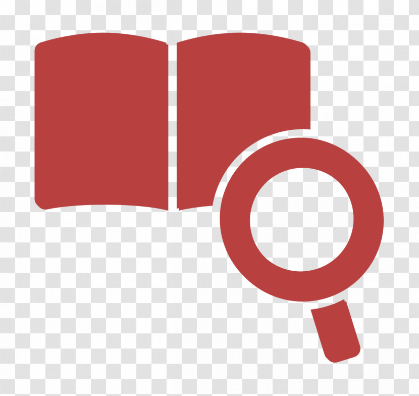 Study Icon Research Icon Magnifier And Open Book Icon Transparent PNG