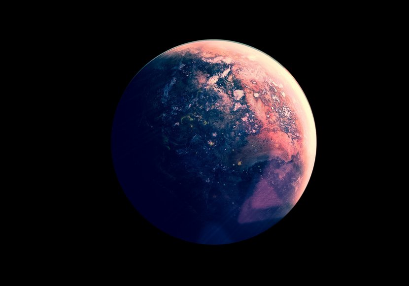 Earth Science Fiction Illustration - Planet - Moon Material Transparent PNG