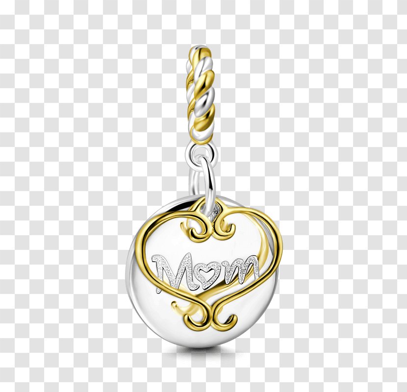Locket Earring Gold Necklace Silver - Metal - Mother's Taste Transparent PNG