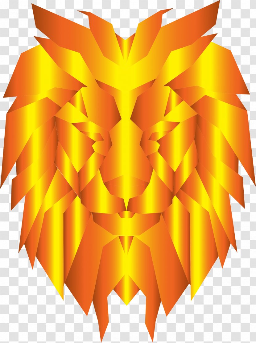 Lion Clip Art - Wing - Low Poly Transparent PNG