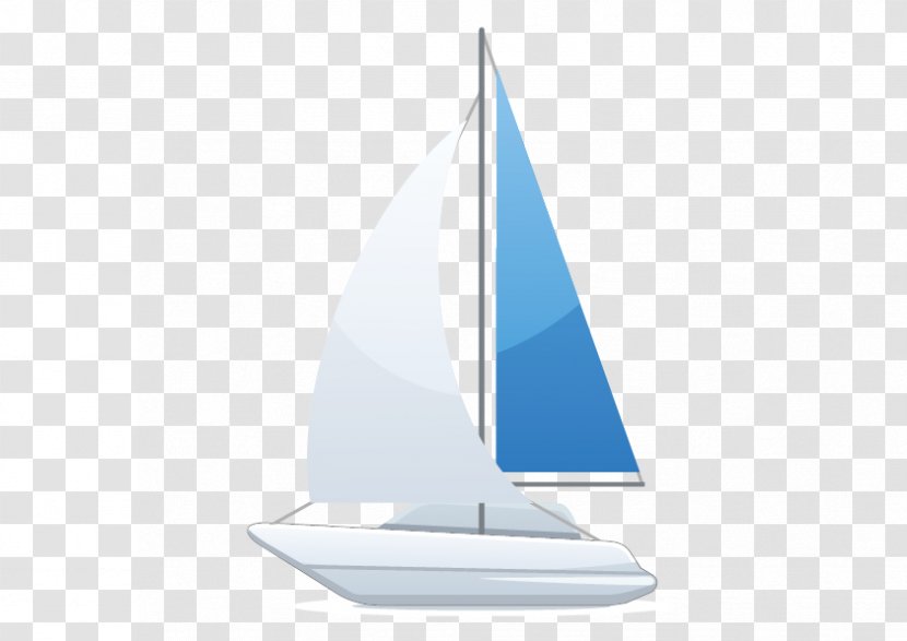 Sailing Scow Triangle - Vector Transparent PNG