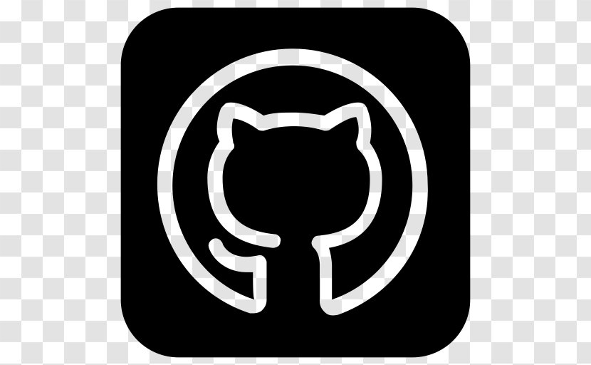 Social Media GitHub Symbol - Monochrome Transparent PNG