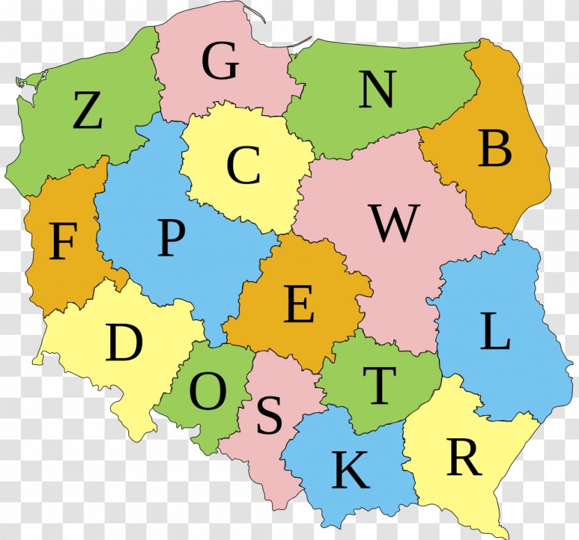 Vehicle Registration Plates Of Poland License Car Voivodeships - Area Transparent PNG