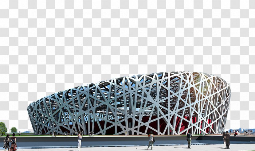 Beijing National Stadium Aquatics Center Summer Palace Mutianyu Forbidden City - Facade - Bird Nest Physical Map Transparent PNG