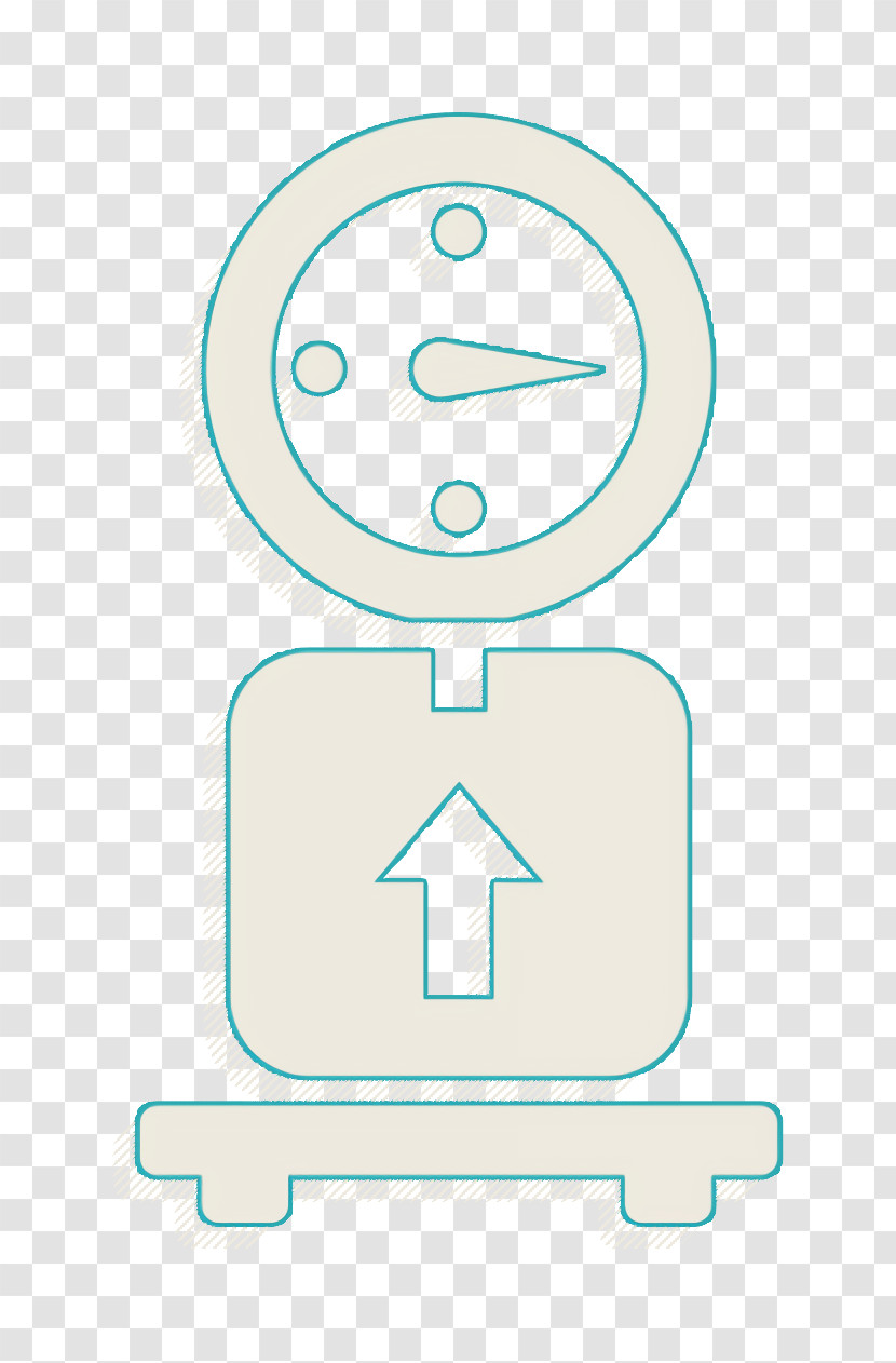 Commerce Icon Logistics Delivery Icon Delivery Scale With A Box Icon Transparent PNG