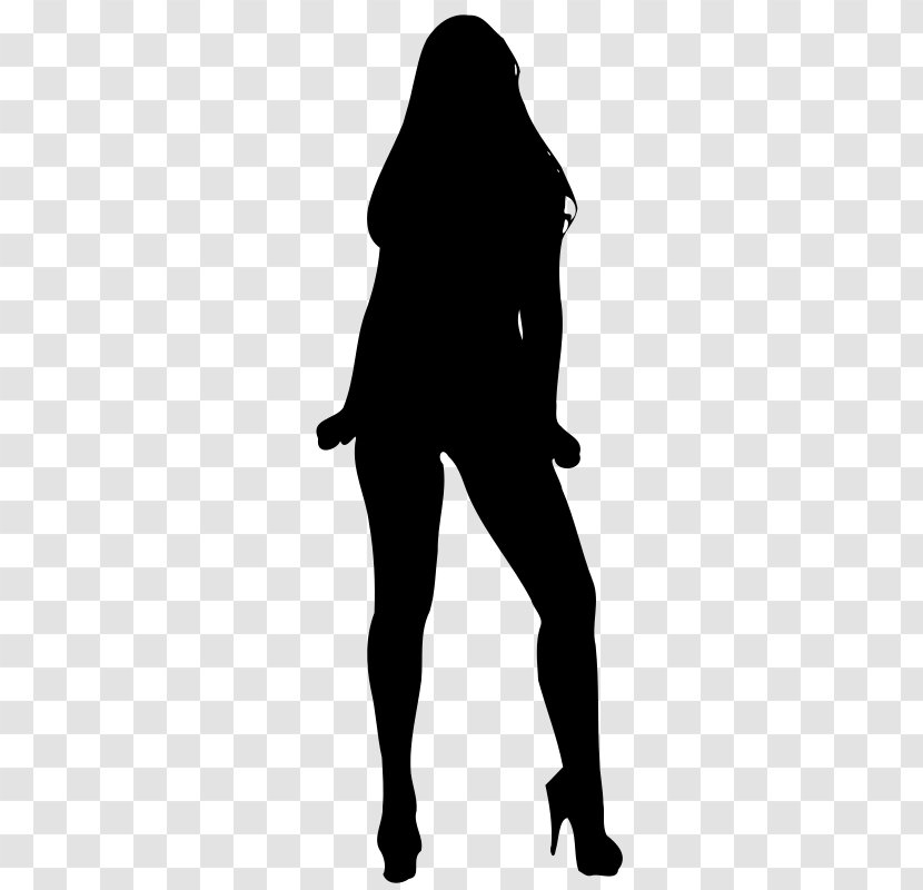 Silhouette Woman Clip Art - Human Leg Transparent PNG