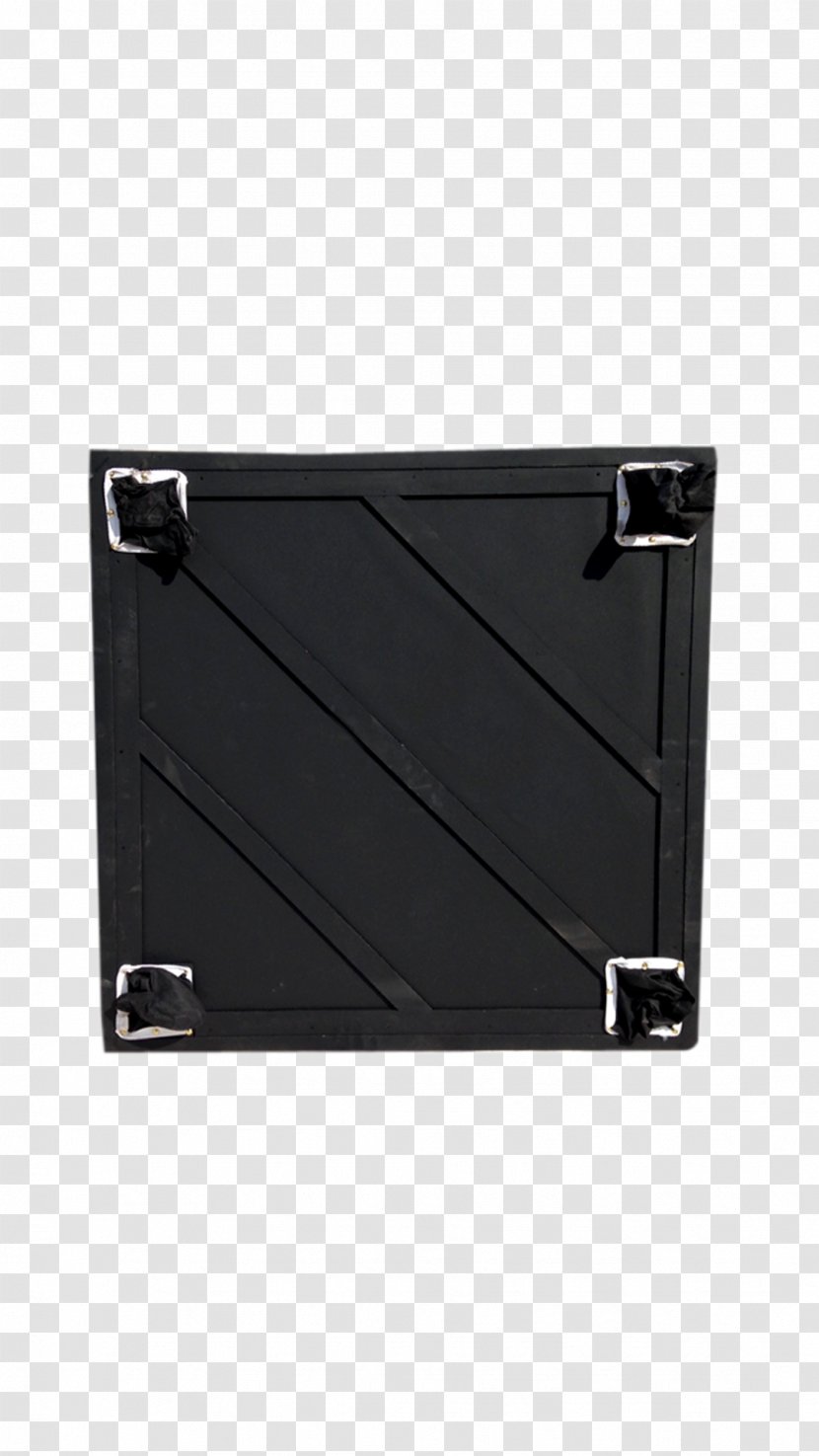 Product Design Metal Rectangle - Black M - Angle Transparent PNG