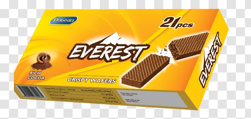 Wafer Waffle Pobeda Cocoa Solids Milk Chocolate - Food - Snack Transparent PNG