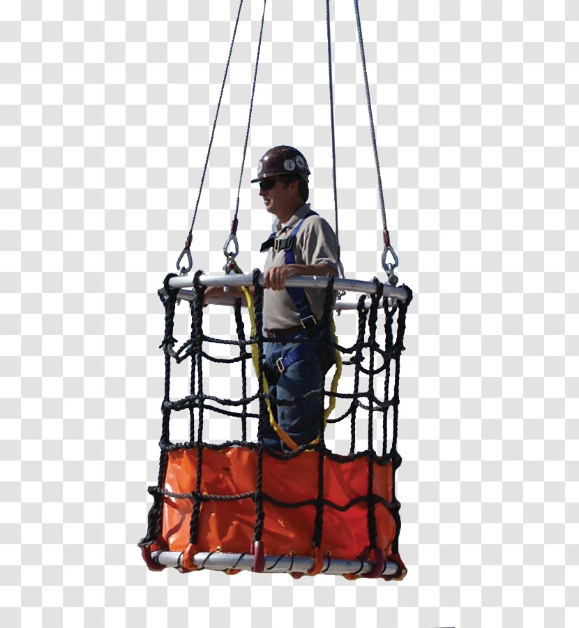Helicopter Rescue Basket Safety Product Company - Rope - Man On Ladder Working Transparent PNG