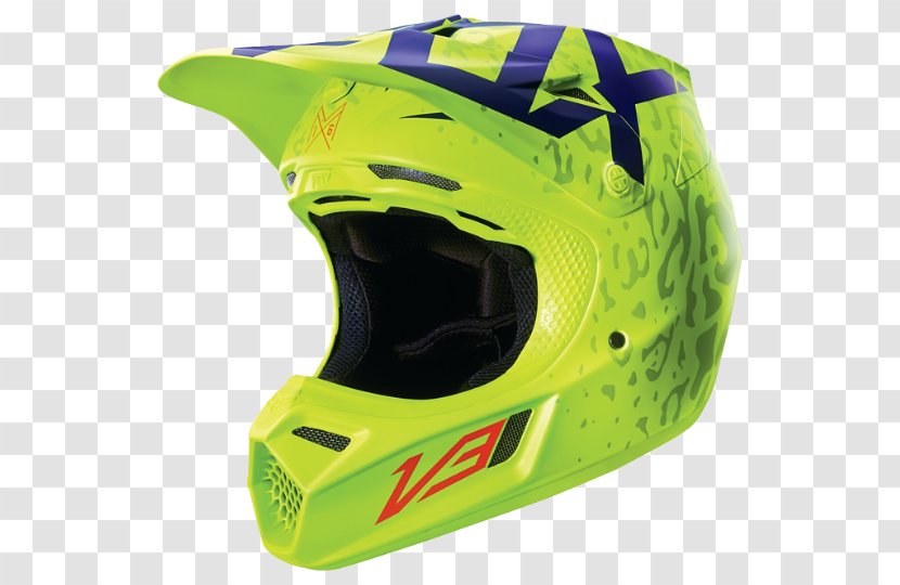Motorcycle Helmets Fox Racing 2017 V3 CREO Helmet - Personal Protective Equipment - Motocross Ryan Dungey Transparent PNG