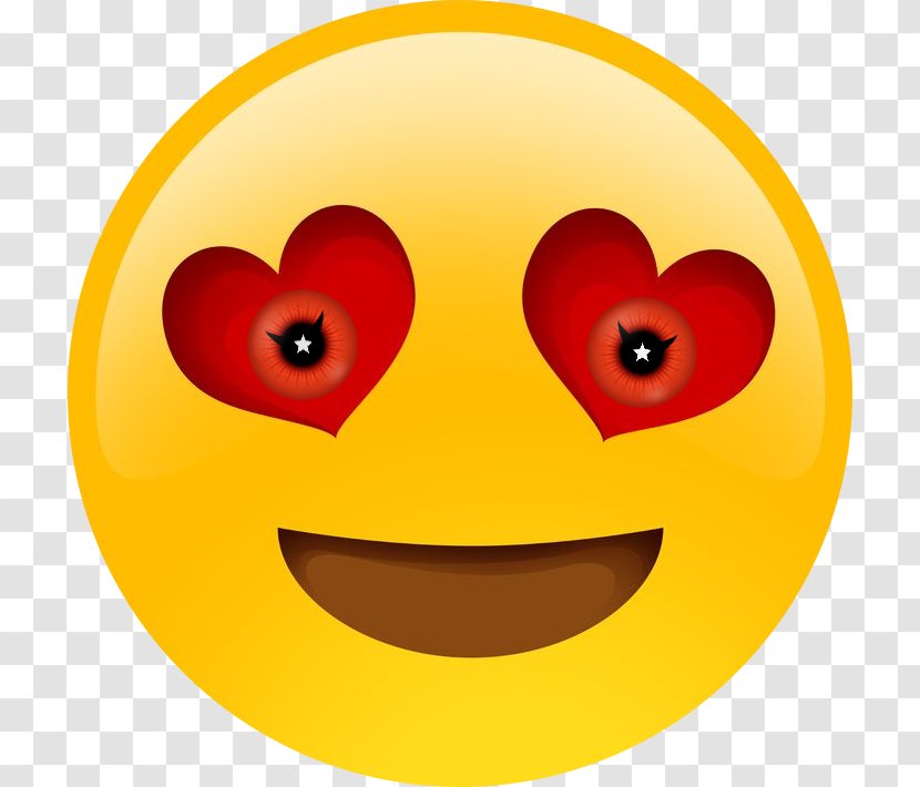 Smiley Emoji Face T-shirt - Heart Transparent PNG