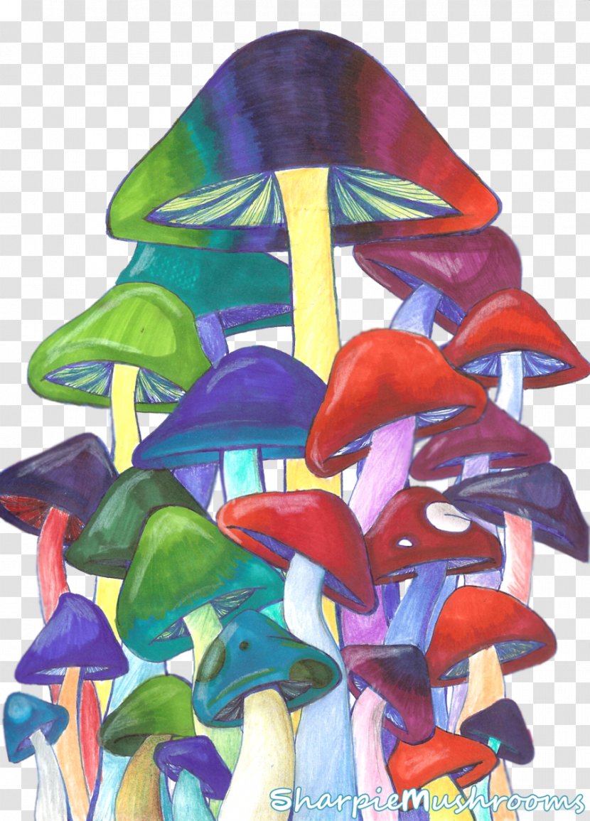 Edible Mushroom Psilocybin Magic Mushrooms Drawing - Scrapbooking Transparent PNG