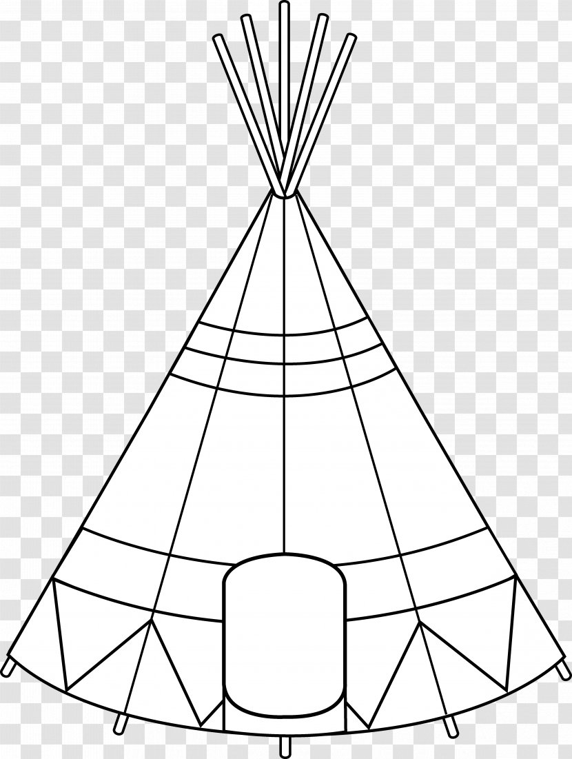 Tipi Native Americans In The United States Coloring Book Drawing Clip Art Transparent PNG