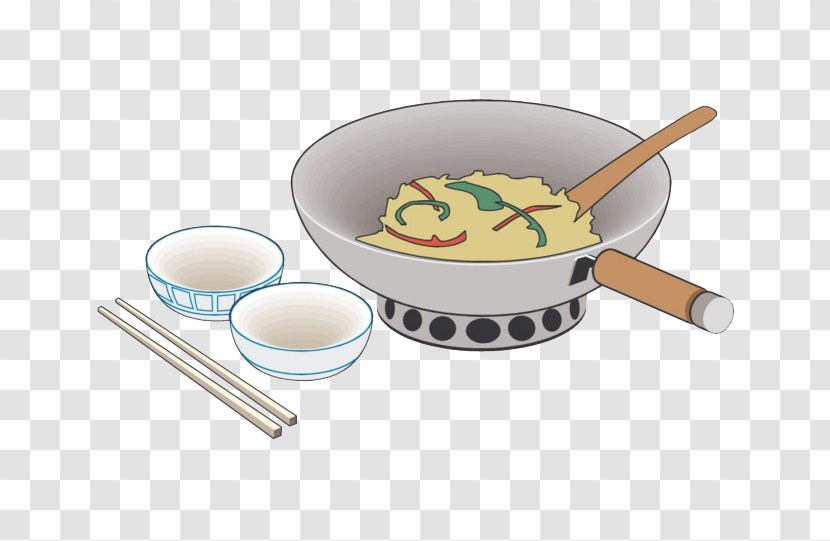 Fried Rice Cartoon Food Chopsticks - Meal - Egg Transparent PNG