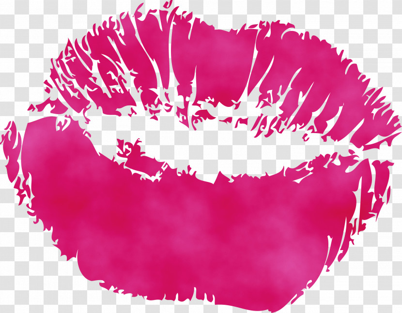 Lip Red Pink Magenta Mouth Transparent PNG