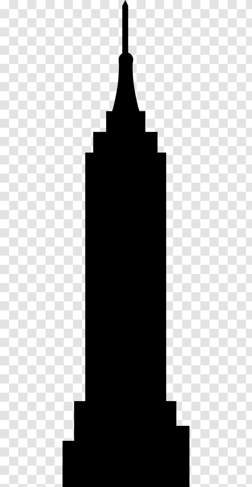 Empire State Building Silhouette Clip Art - Tree - Buildin Transparent PNG