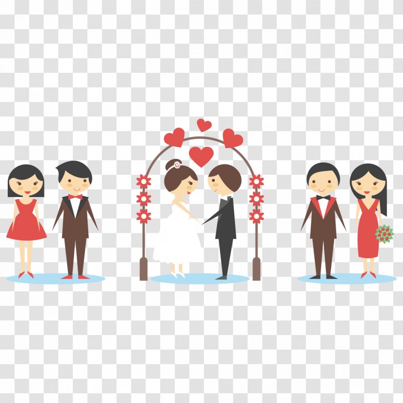 Marriage Couple Wedding Bride - In Vector Transparent PNG