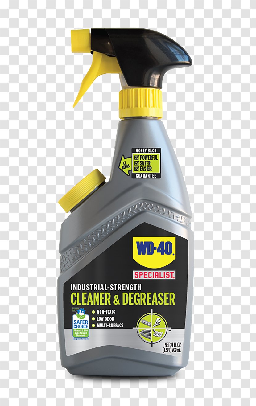 WD-40 Cleaner Cleaning Agent Aerosol Spray - Strength Transparent PNG