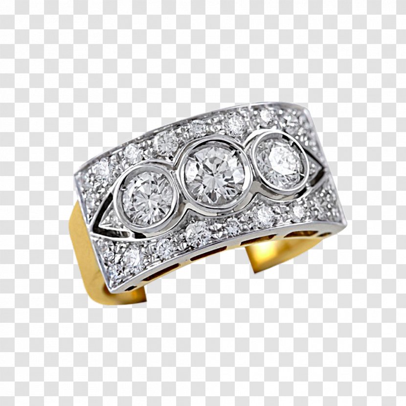 Earring Diamond - Designer - Retro Fashion Ring Transparent PNG