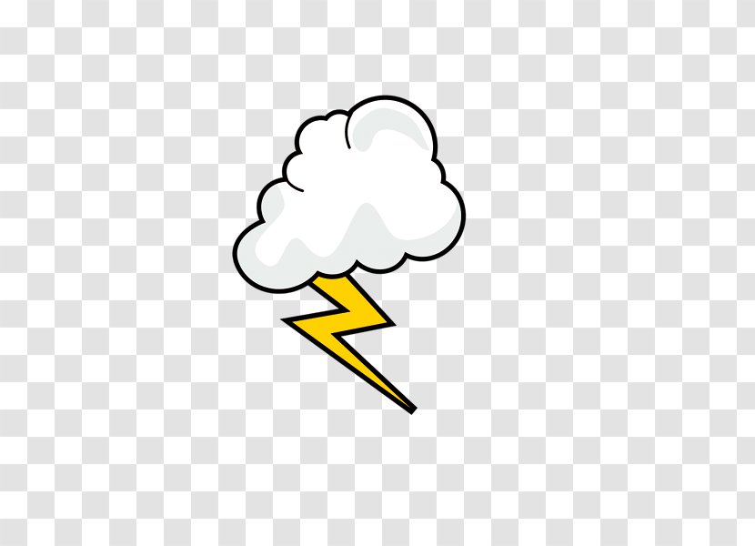 Cloud Lightning Thunder Clip Art - Area - With Clouds Transparent PNG