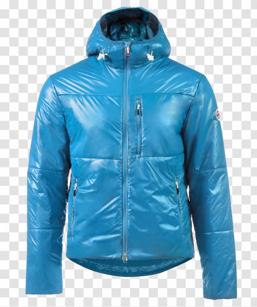 Hoodie Jacket Polar Fleece Down Feather - Cobalt Blue Transparent PNG