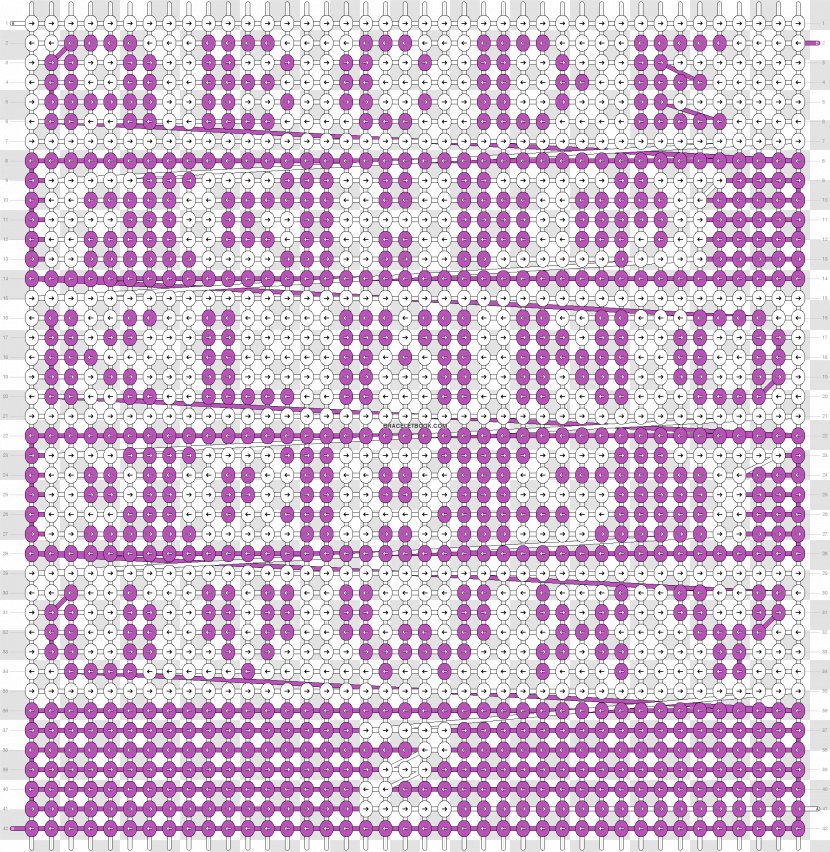 Friendship Bracelet Pattern String - Purple - Bracelets Transparent PNG